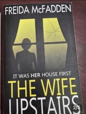 Freida McFadden The Wife Upstairs Paperback Black & Yellow
